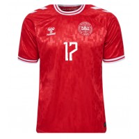 Dänemark Victor Kristiansen #17 Fußballbekleidung Heimtrikot EM 2024 Kurzarm